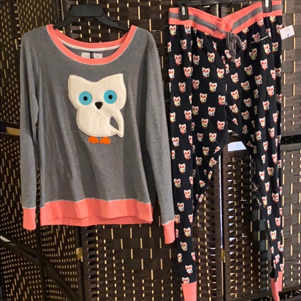 Adorable Owl PJ set NWT, XL Juniors